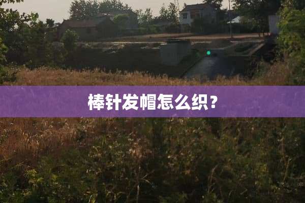 棒针发帽怎么织？