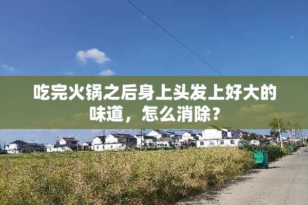 吃完火锅之后身上头发上好大的味道，怎么消除？