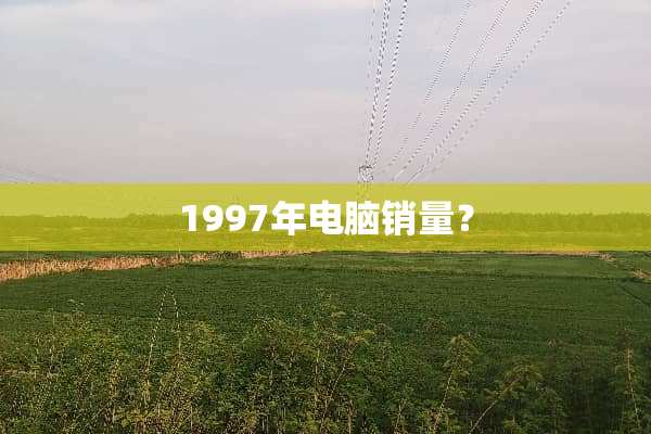 1997年电脑销量？