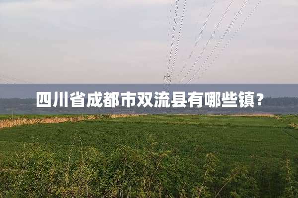 四川省成都市双流县有哪些镇？