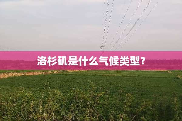 洛杉矶是什么气候类型？