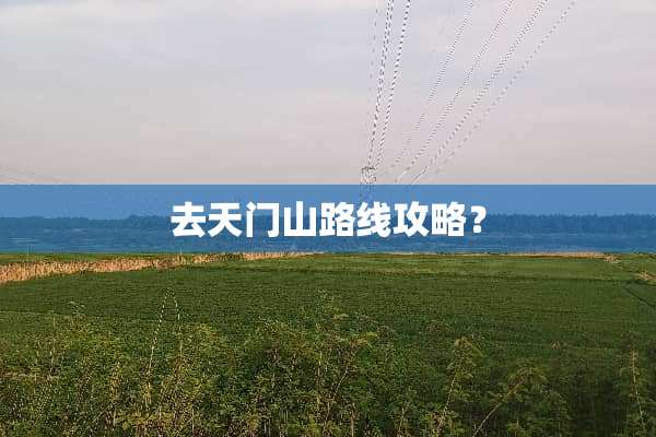 去天门山路线攻略？