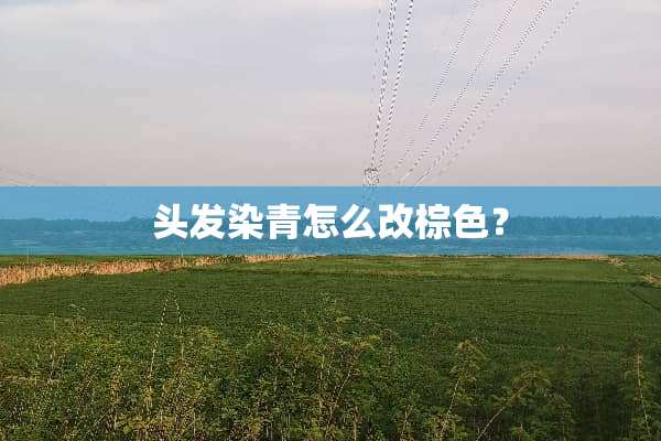 头发染青怎么改棕色？