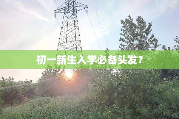 初一新生入学必备头发？