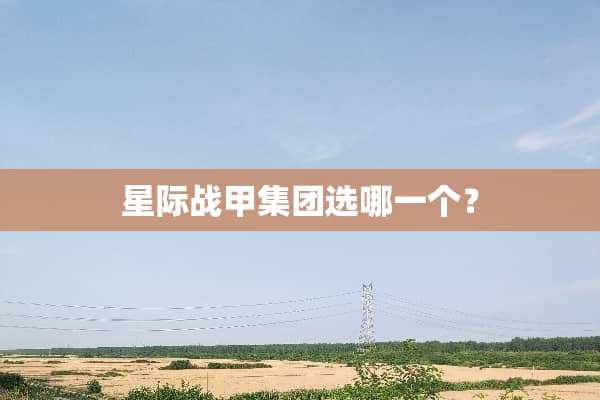 星际战甲集团选哪一个？