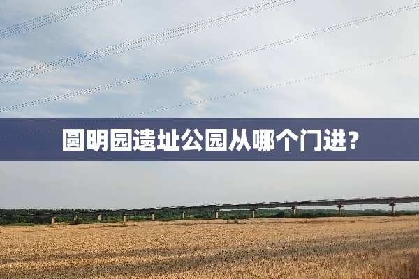 圆明园遗址公园从哪个门进？