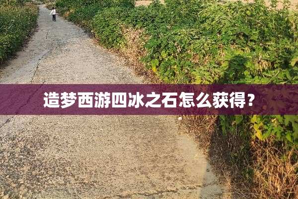 造梦西游四冰之石怎么获得？
