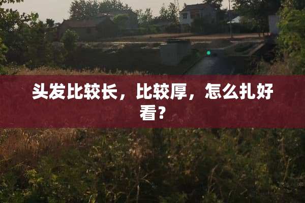 头发比较长，比较厚，怎么扎好看？