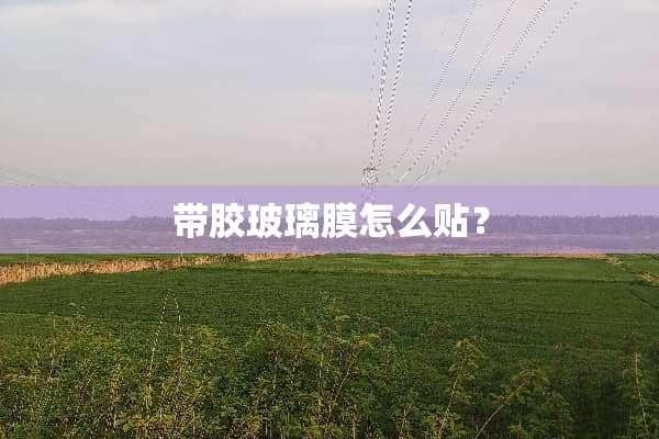 带胶玻璃膜怎么贴？