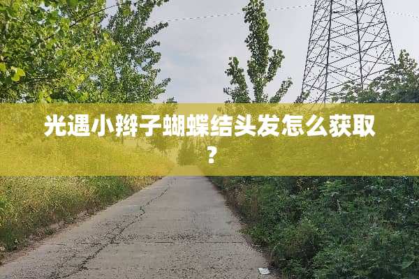 光遇小辫子蝴蝶结头发怎么获取？
