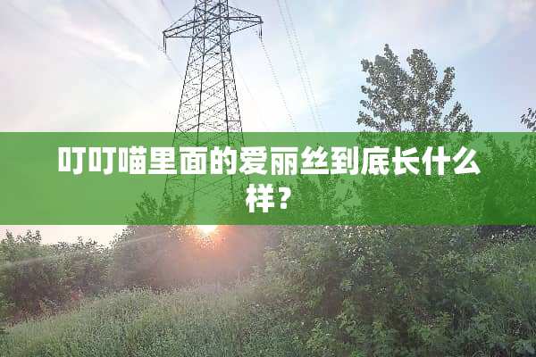 叮叮喵里面的爱丽丝到底长什么样？