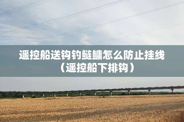 遥控船送钩钓鲢鳙怎么防止挂线（遥控船下排钩）