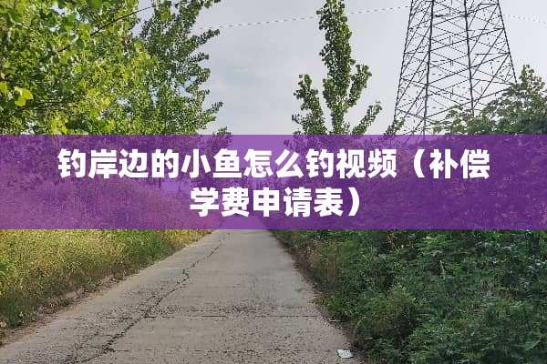 钓岸边的小鱼怎么钓视频（补偿学费申请表）