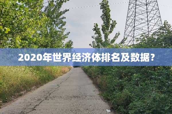 2020年世界经济体排名及数据？