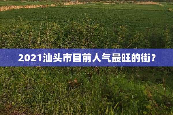 2021汕头市目前人气最旺的街？