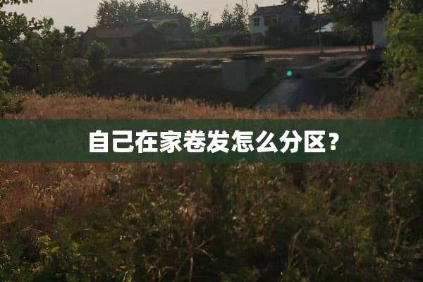 自己在家卷发怎么分区？