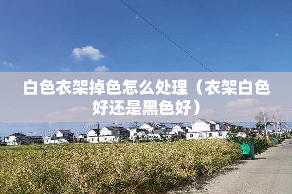 白色衣架掉色怎么处理（衣架白色好还是黑色好）