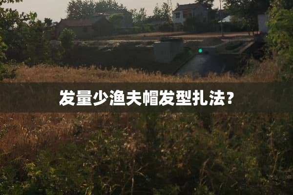 发量少渔夫帽发型扎法？