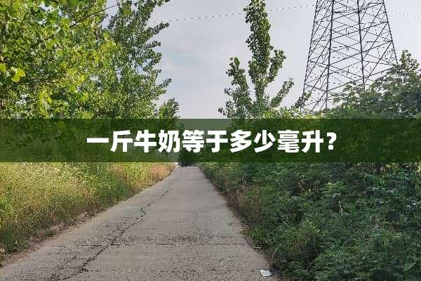 一斤牛奶等于多少毫升？