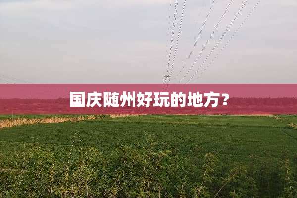 国庆随州好玩的地方？