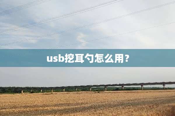 usb挖耳勺怎么用？