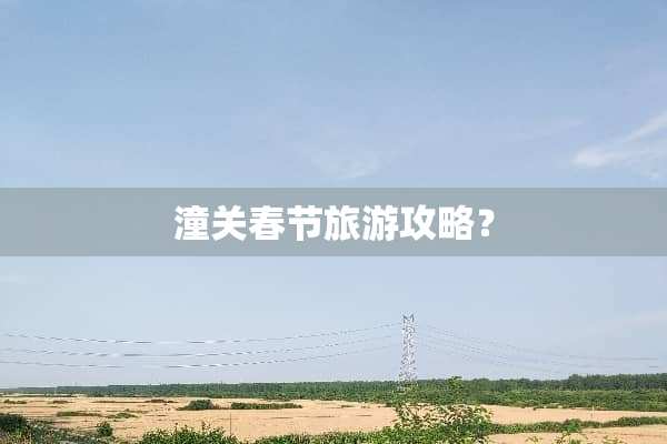 潼关春节旅游攻略？