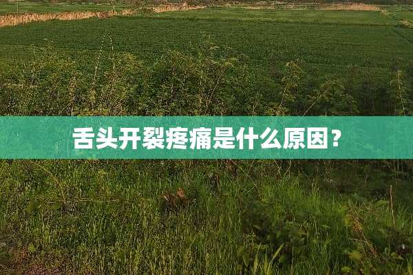 舌头开裂疼痛是什么原因？