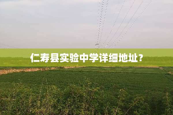 仁寿县实验中学详细地址？