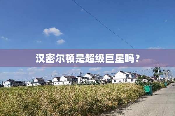 汉密尔顿是超级巨星吗？