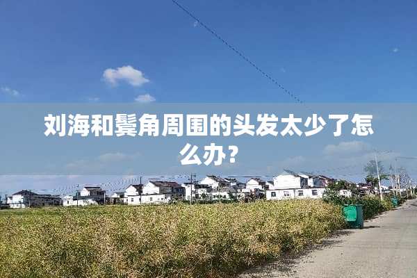 刘海和鬓角周围的头发太少了怎么办？