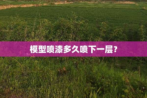 模型喷漆多久喷下一层？