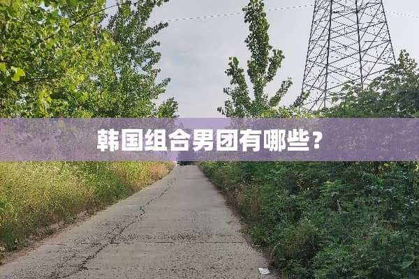 韩国组合男团有哪些？