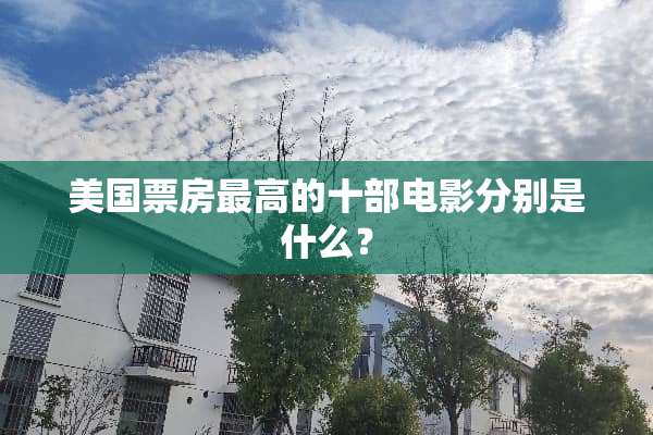 美国票房最高的十部电影分别是什么？