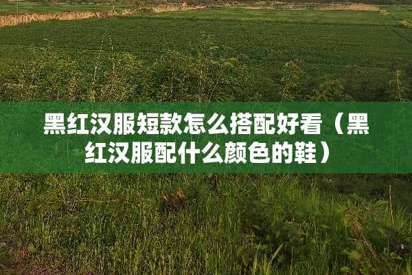 黑红汉服短款怎么搭配好看（黑红汉服配什么颜色的鞋）