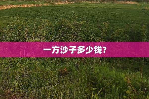 一方沙子多少钱？