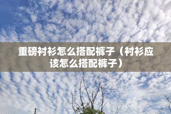 重磅衬衫怎么搭配裤子（衬衫应该怎么搭配裤子）