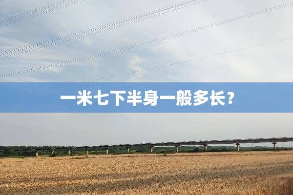 一米七下半身一般多长？