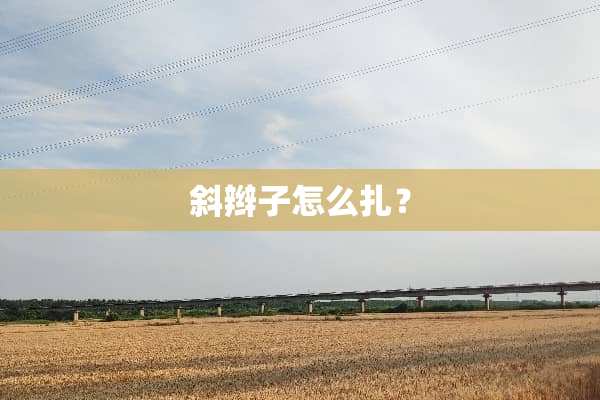 斜辫子怎么扎？