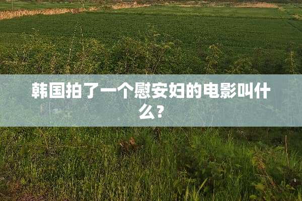 韩国拍了一个***的电影叫什么？