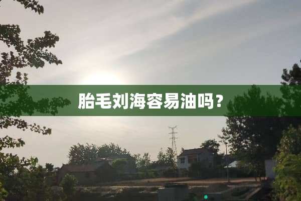 胎毛刘海容易油吗？
