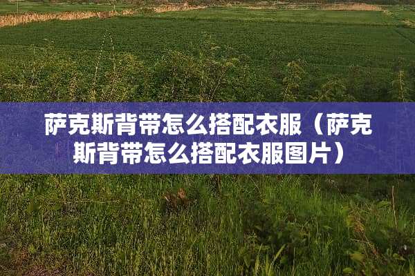 萨克斯背带怎么搭配衣服（萨克斯背带怎么搭配衣服图片）