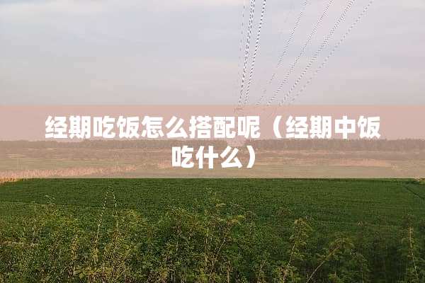 经期吃饭怎么搭配呢（经期中饭吃什么）