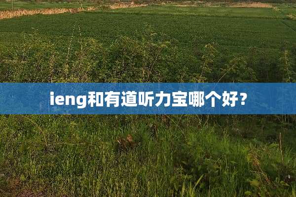 ieng和有道听力宝哪个好？