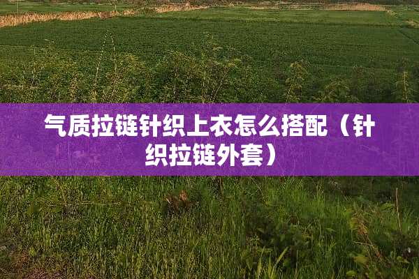 气质拉链针织上衣怎么搭配（针织拉链外套）