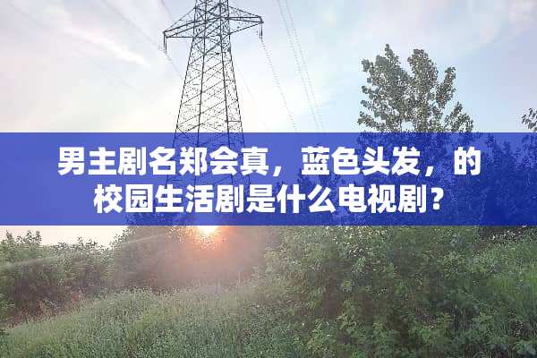 男主剧名郑会真，蓝色头发，的校园生活剧是什么电视剧？