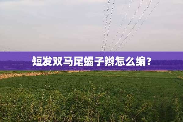 短发双马尾蝎子辫怎么编？