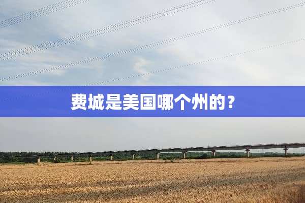 费城是美国哪个州的？