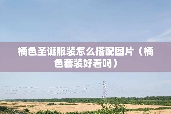 橘色圣诞服装怎么搭配图片（橘色套装好看吗）
