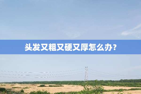 头发又粗又硬又厚怎么办？