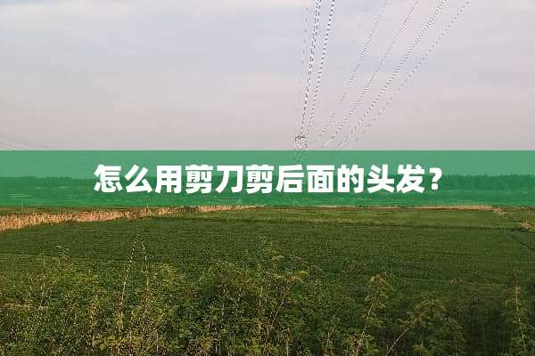 怎么用剪刀剪后面的头发？